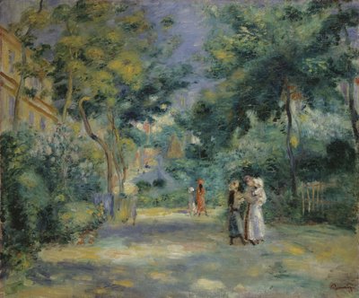 De tuinen in Montmartre, 19e eeuw door Pierre Auguste Renoir